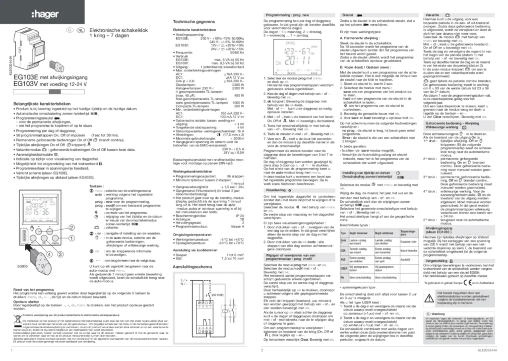 Εικόνα Installation manual el-GR, nl-NL 2020-01-01 | Hager