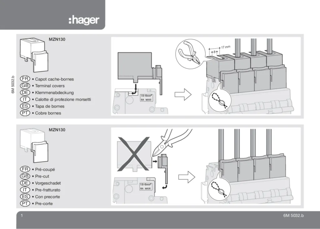 Imagem Manual de instalação en-GB, es-ES, fr-FR, de-DE, it-IT, pt-PT 2020-01-01 | Hager Portugal