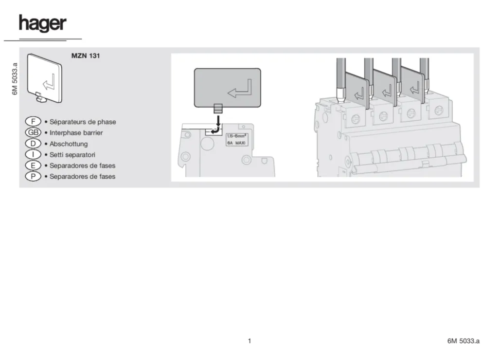 Imagem Manual de instalação en-GB, es-ES, fr-FR, de-DE, it-IT, pt-PT 2020-01-01 | Hager Portugal