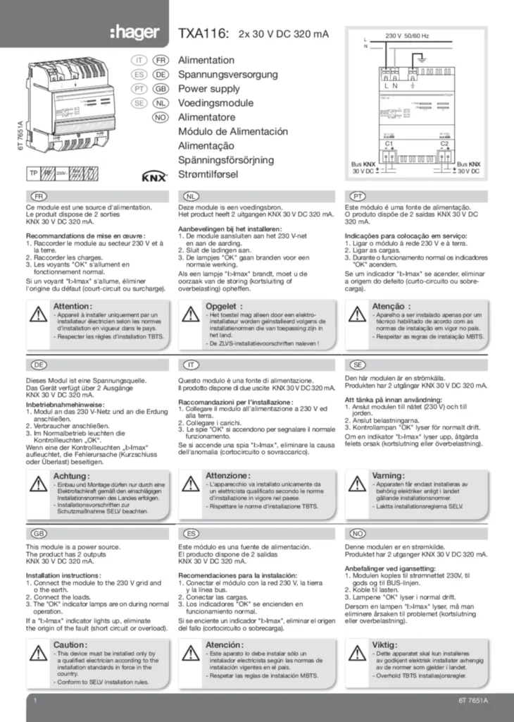 Afbeelding Installatiehandleiding en-GB, es-ES, fr-FR, de-DE, nl-NL, nn-NO, pl-PL, pt-PT, sv-SE 2020-01-01 | Hager Nederland