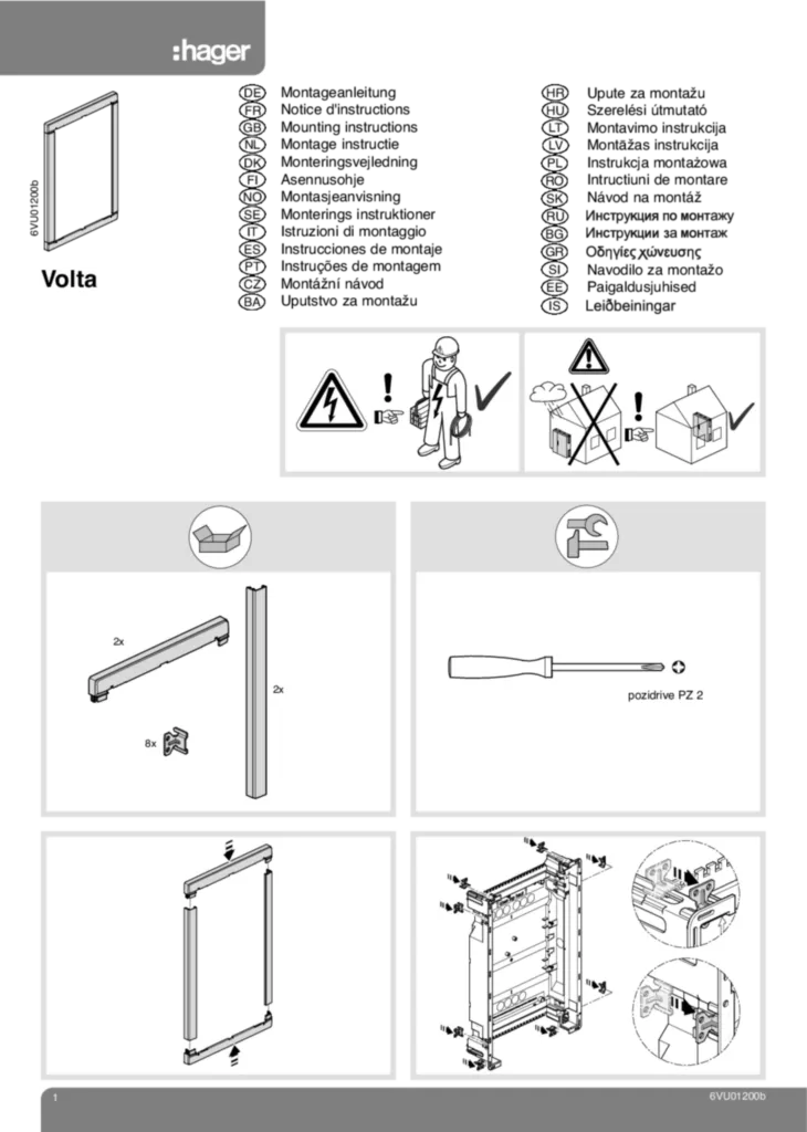 Εικόνα Installation manual de-DE, el-GR 2020-01-01 | Hager