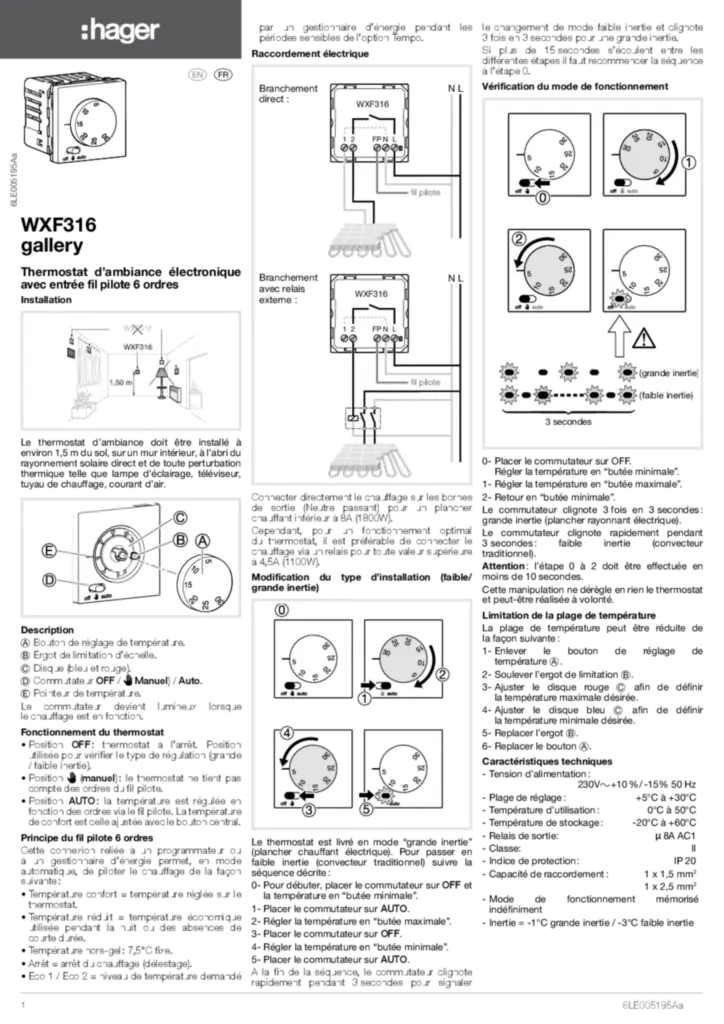 Slika Uputstvo za instalaciju en-GB, fr-FR 2018-09-03  | Hager