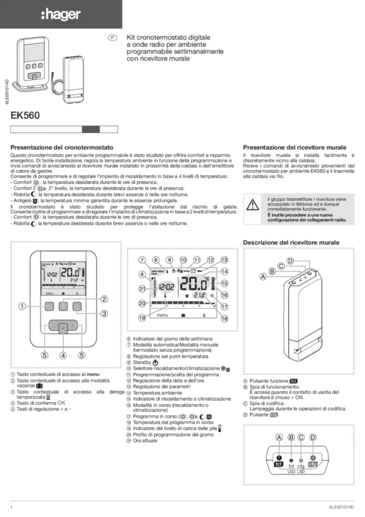 Immagine Manuale di installazione it-IT 2010-06-07 | Hager Italia