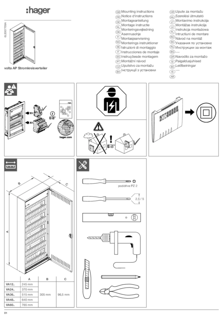 Zdjęcie Instrukcja montażu International 2022-07-07 | Hager Polska
