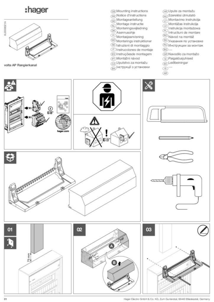 Afbeelding Installatiehandleiding International 2019-03-01 | Hager Nederland