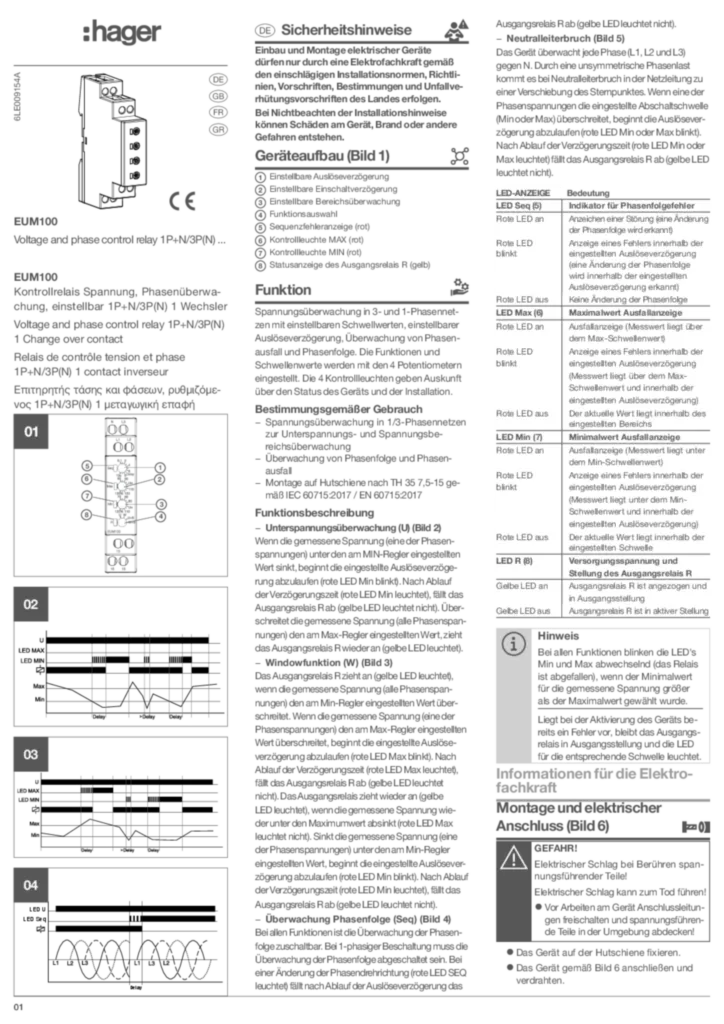 Image 6LE009154A_EUM100__VOLTAGE-CONTROL-RELAY__DE-EN-FR-GR__2023-03_WEB | Hager France
