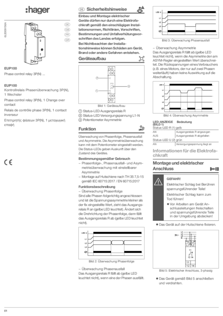 Image 6LE009156A_EUP100__PHASE_CONTROL_RELAY__DE_EN_FR__2023_03_PRINT | Hager France