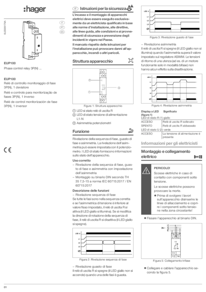 Immagine Manuale di installazione es-ES, it-IT, pt-PT 2023-04-04 | Hager Italia