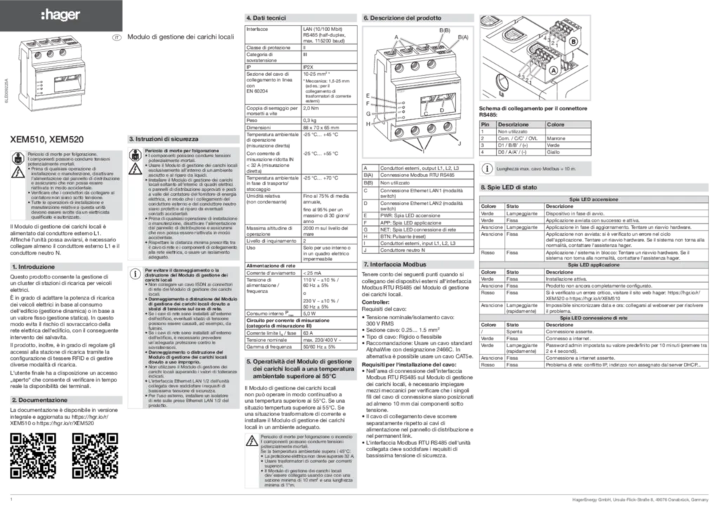 Image Mode d'emploi it-IT 2023-03-09 | Hager Suisse