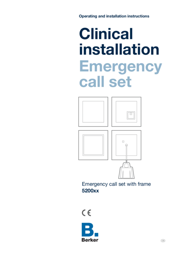 Slika Manual for 5200xx - Emergency call set (EN, 2022-12)  | Hager