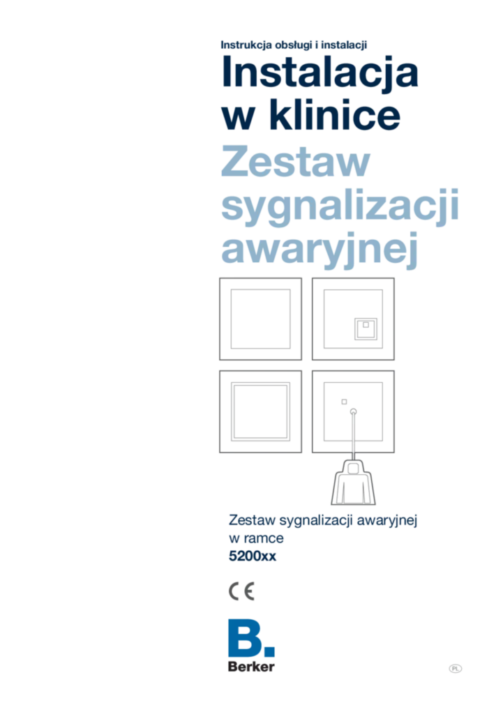 Zdjęcie Manual for 5200xx - Emergency call set (PL, 2022-12) | Hager Polska