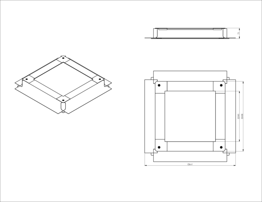 Bild Technical Drawing UDB3075125 | Hager Deutschland