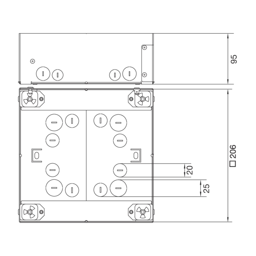 Bild TECHNICALDRAWINGUDBDQ061 | Hager Deutschland