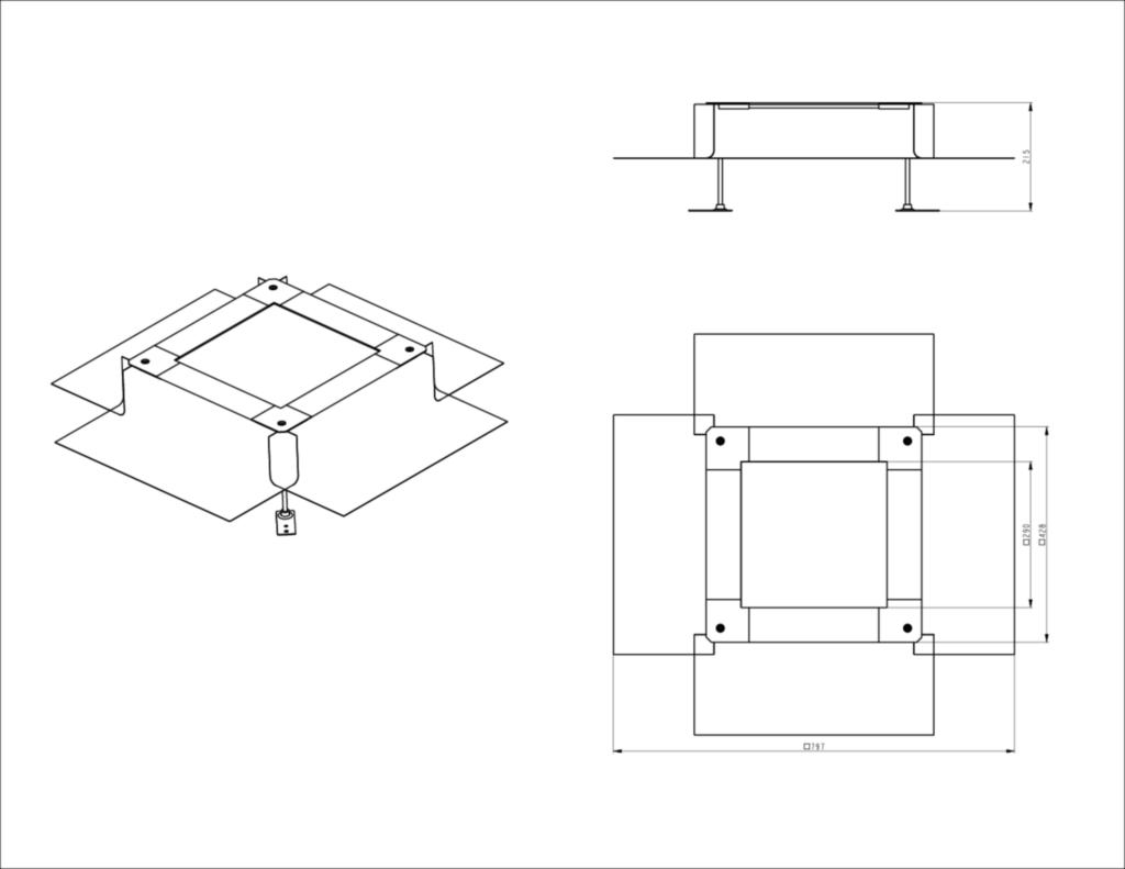 Bild Technical Drawing UDH2215265 | Hager Deutschland