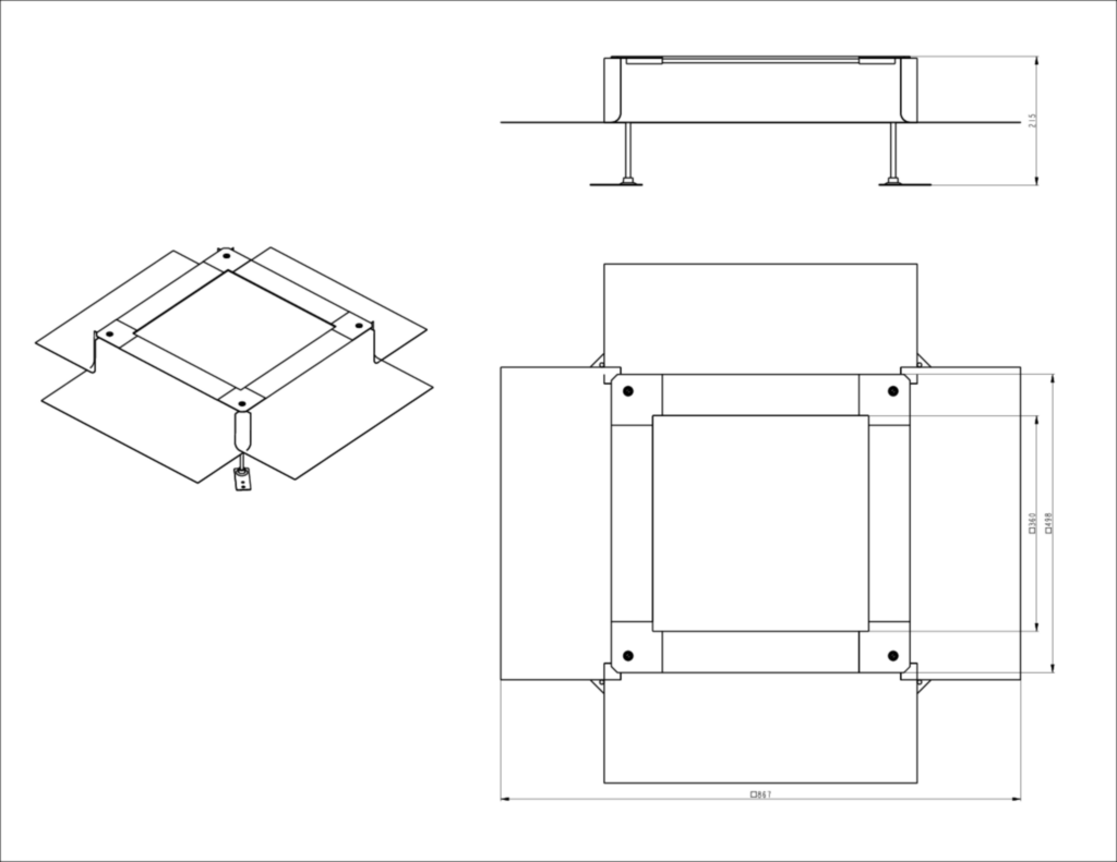 Bild Technical Drawing UDH3215265 | Hager Deutschland