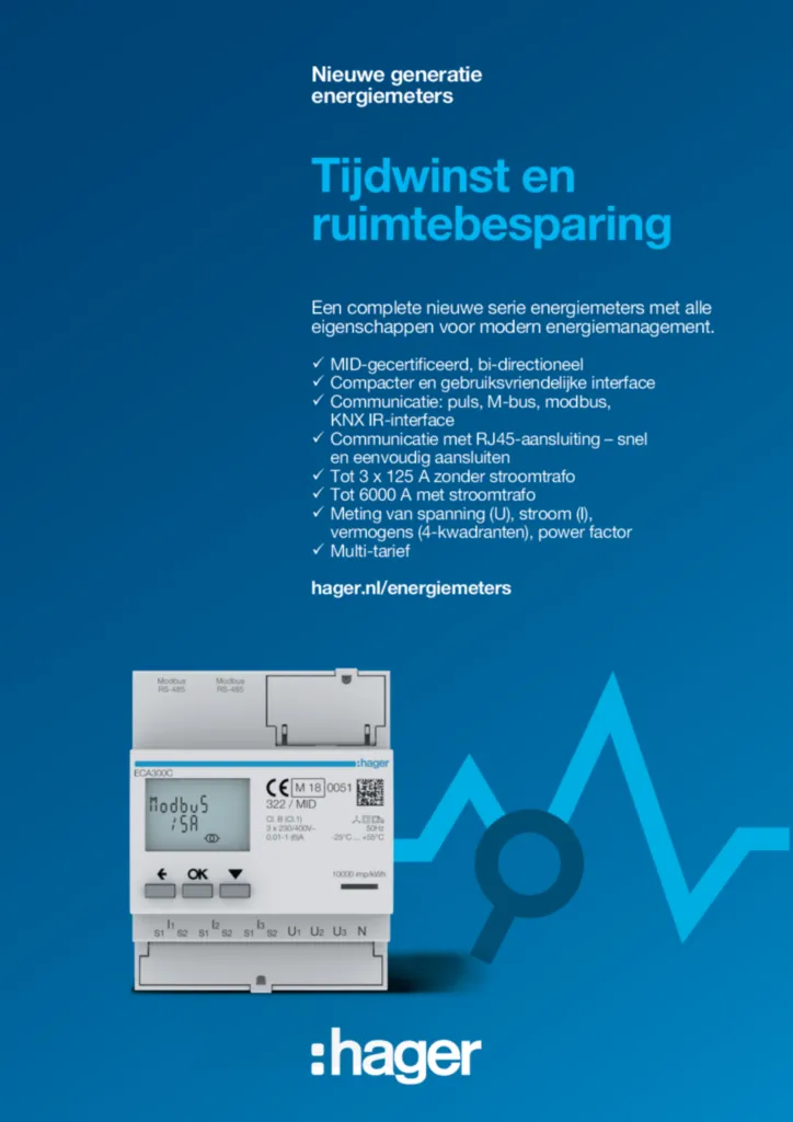 Afbeelding Energiemeters kWh | Hager Nederland