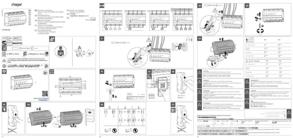 Afbeelding Installatiehandleiding zh-CN, en-GB, fr-FR, de-DE, it-IT, nl-NL, pt-PT 2023-07-11 | Hager Nederland