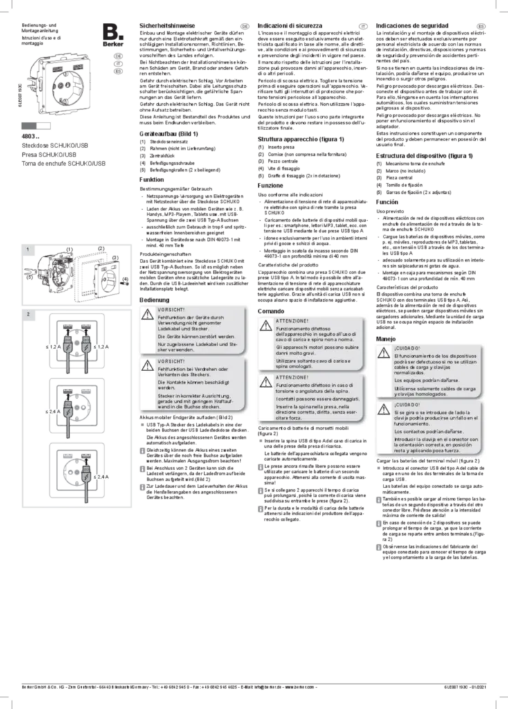 Bild Montageanleitung es-ES, de-DE, it-IT 2021-06-08 | Hager Deutschland