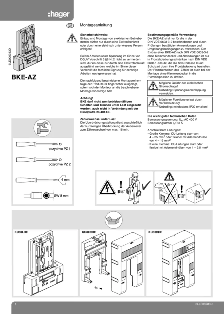 Bild Montageanleitung de-DE 2023-12-12 | Hager Deutschland