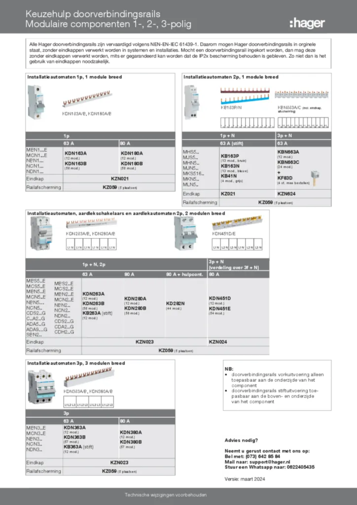 Afbeelding Technische bijlage (multiproducten) nl-NL 2024-05-29 | Hager Belgium