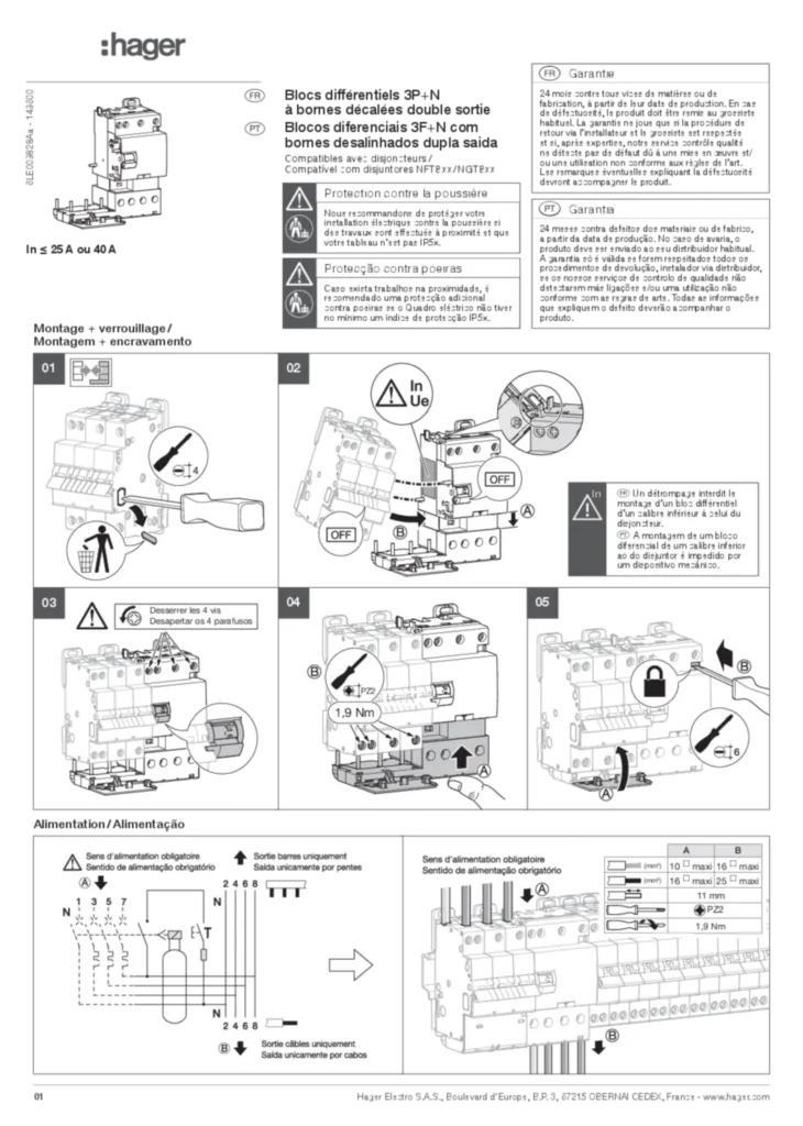 Image Guide d'installation  fr-FR, pt-PT 2024-02-27 | Hager France