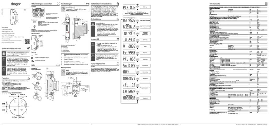 Bild Manual sv-SE, nn-NO 2024-01-16 | Hager Sverige