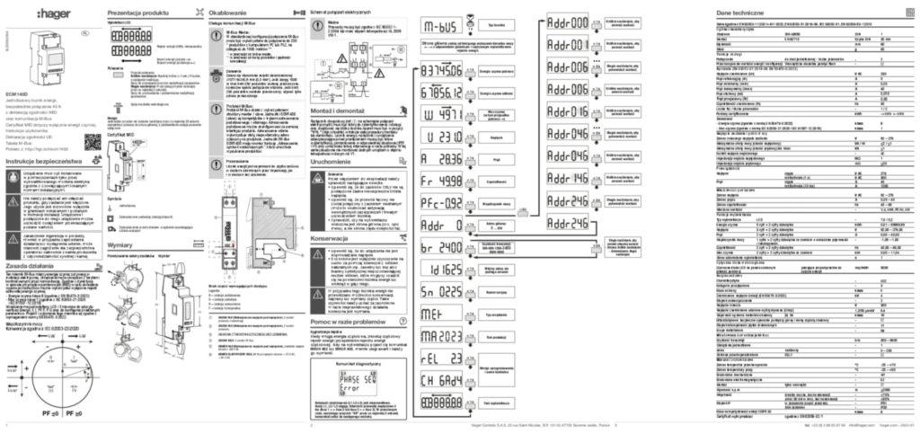 Zdjęcie Instrukcja obsługi pl-PL, ar 2024-01-17 | Hager Polska