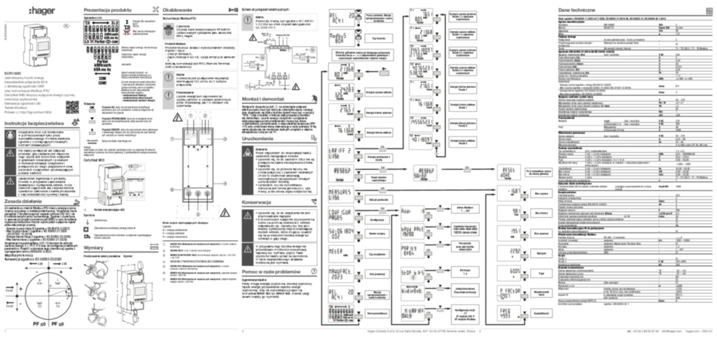 Zdjęcie Instrukcja obsługi pl-PL, ar 2024-01-17 | Hager Polska