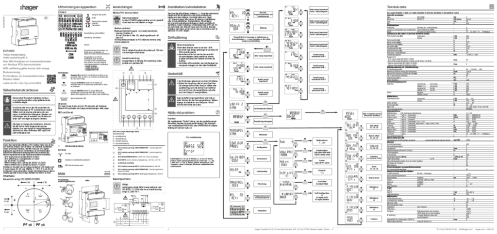 Bild Manual sv-SE, nn-NO 2024-01-08 | Hager Sverige