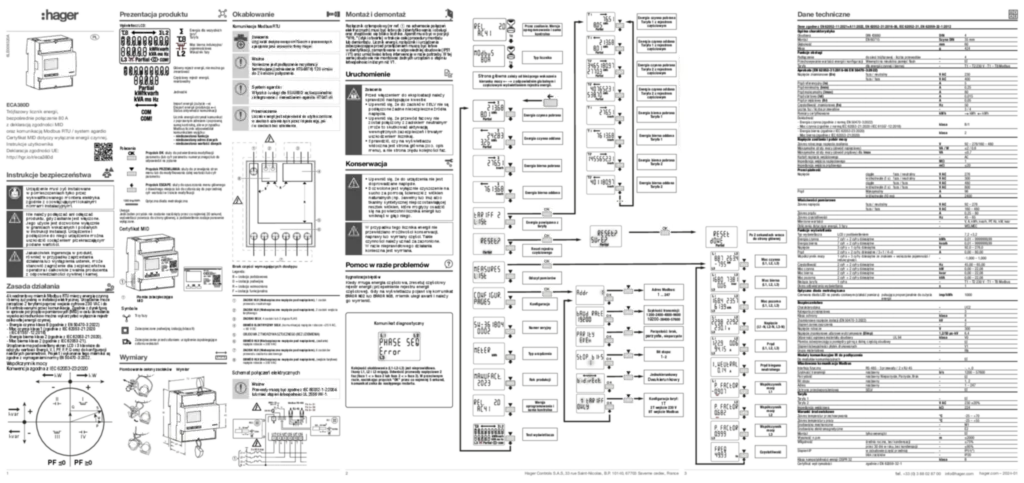 Zdjęcie Instrukcja obsługi pl-PL, ar 2024-01-09 | Hager Polska