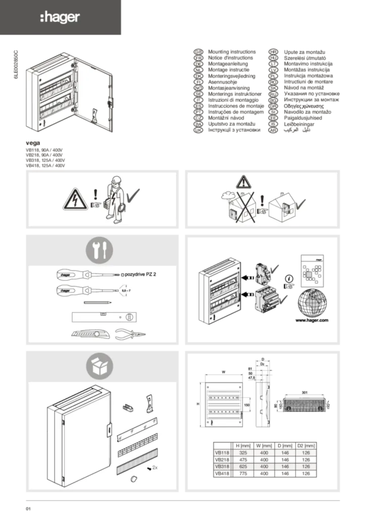 Zdjęcie Instrukcja montażu International 2024-04-18 | Hager Polska