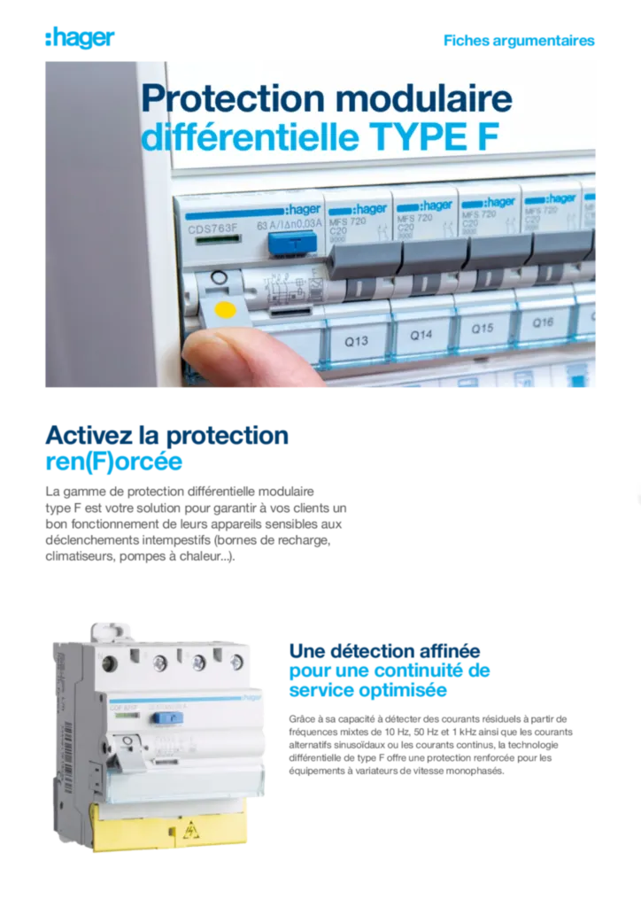 Image OAV - Fiche argumentaire type F | Hager France