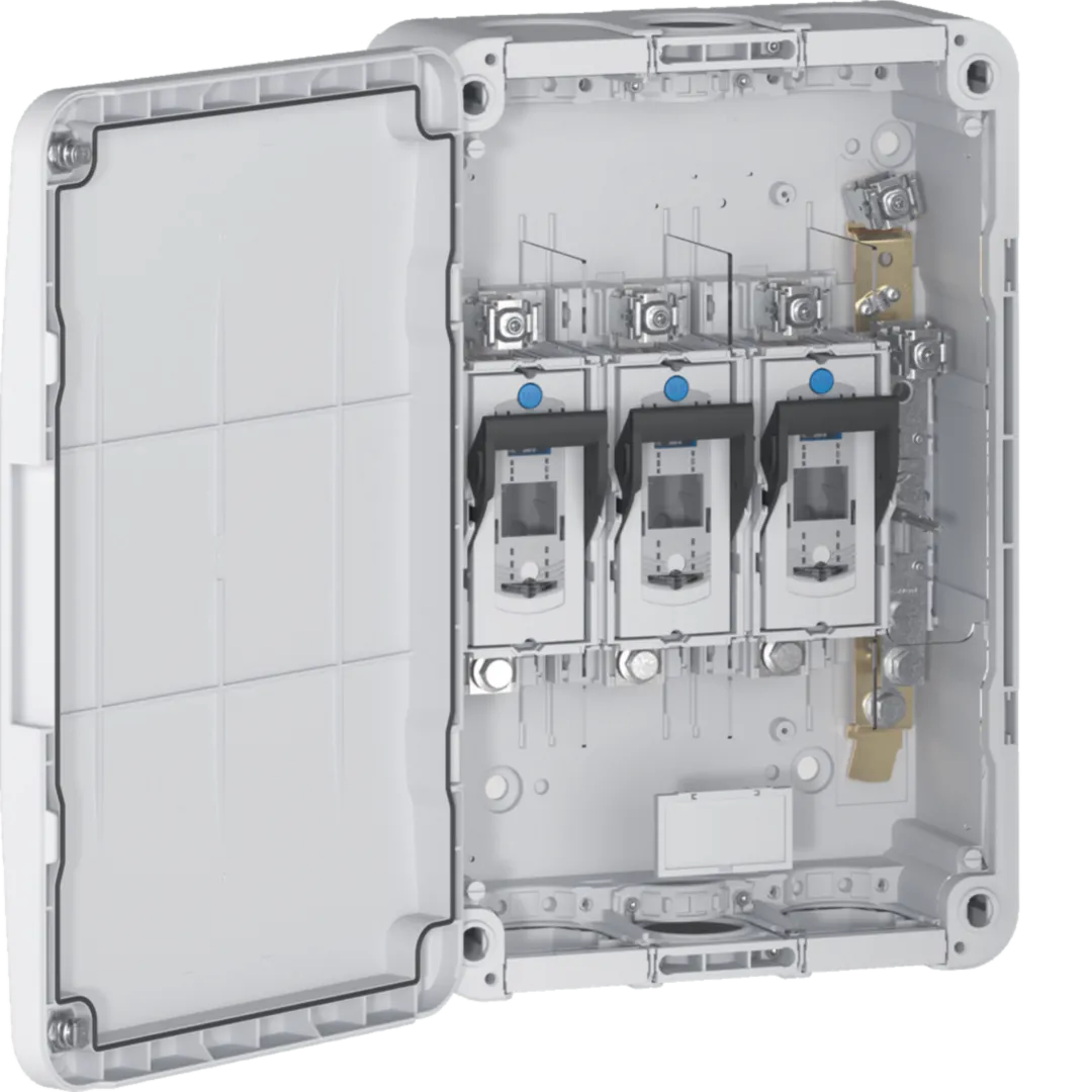 HAK250S11-ESC8 - Hausanschlusskasten 250A 650mm Schraubanschluss M12; Stahlklemme; Aussenerde