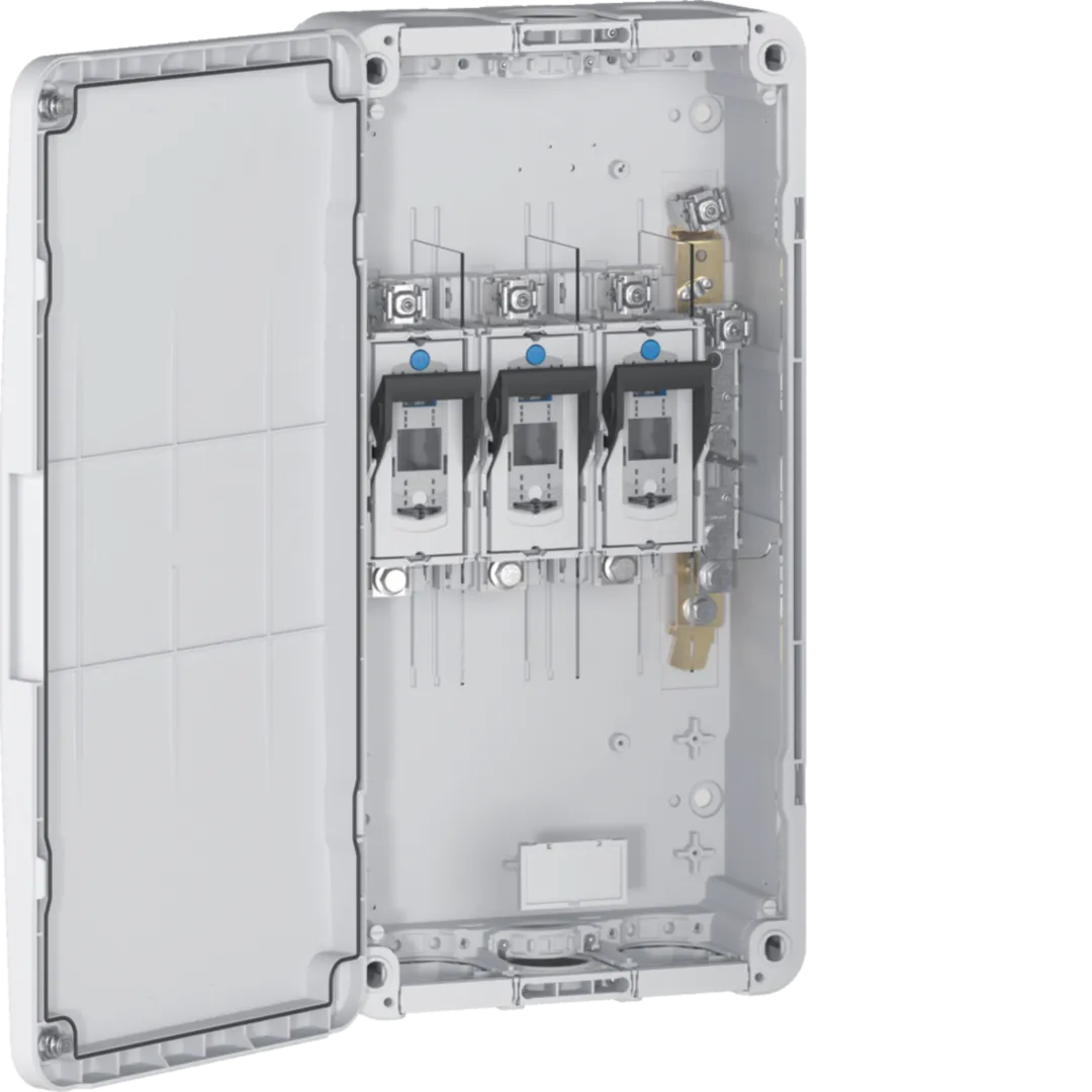 HAK250H11-ESC8 - Hausanschlusskasten 250A 850mm Schraubanschluss M12; Stahlklemme; Aussenerde