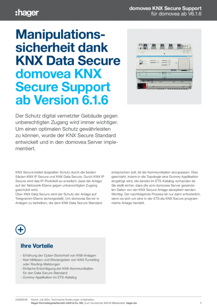 Bild Manipulationssicherheit dank KNX Data Secure  | Hager Deutschland