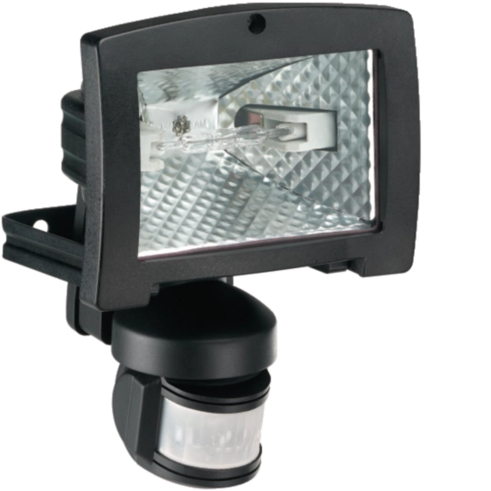 52035 - Projecteur halogène à économie énergie 120W avec détecteur infrarouge 140° noir