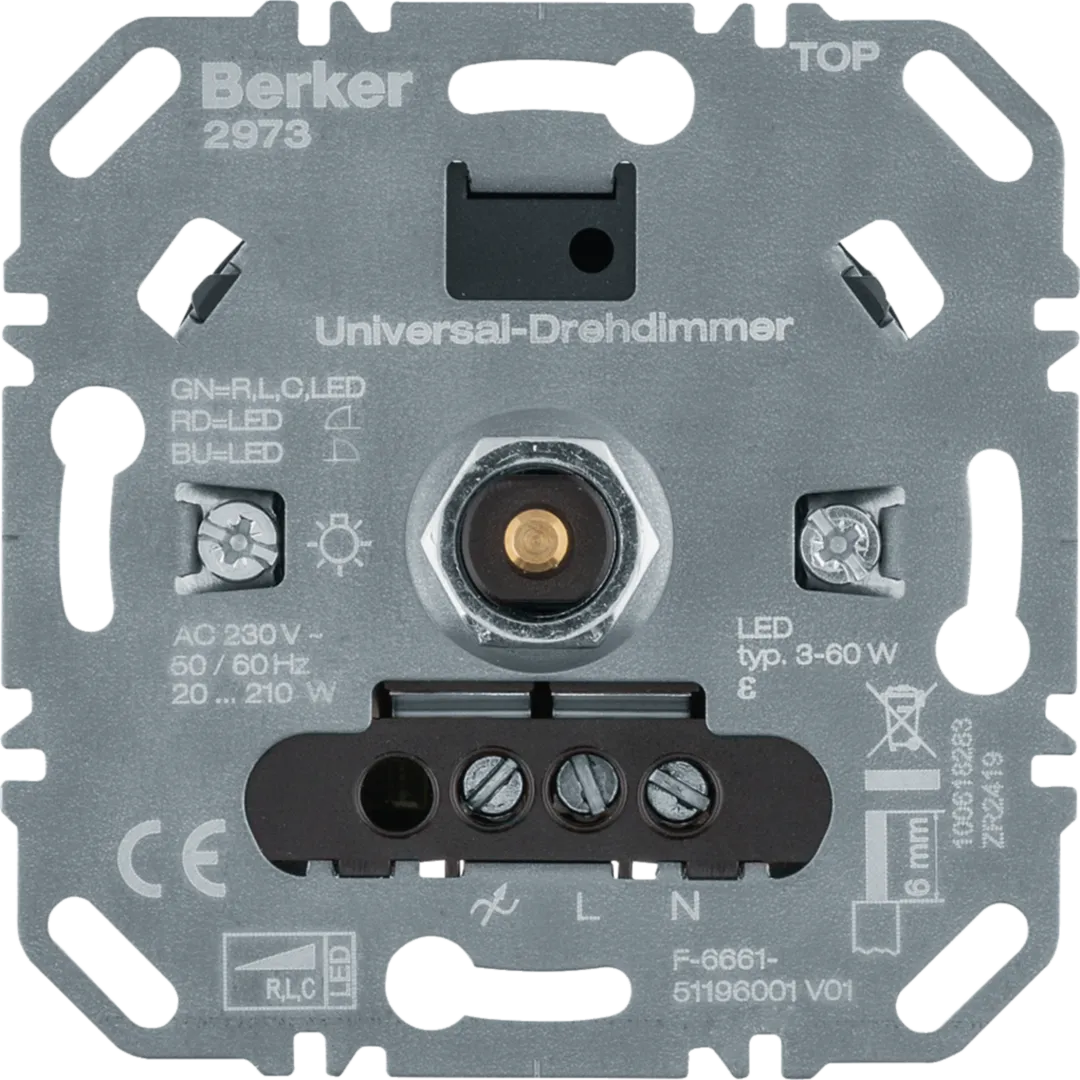 2973 - Universal-Drehdimmer (R, L, C, LED), Lichsteuerung