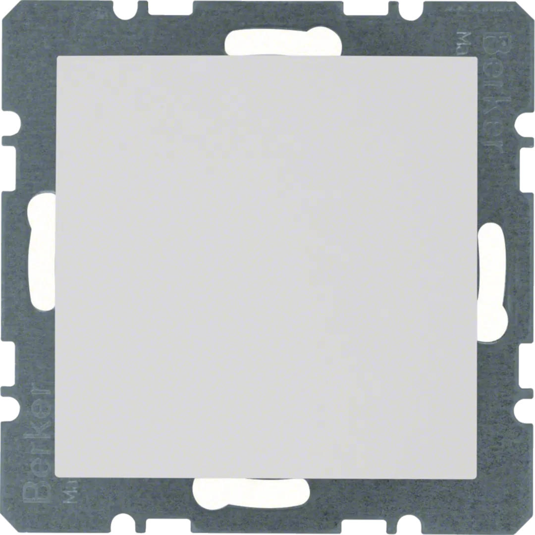 10091909 - S.1/B.3/B.7 Zaślepka z płytką czołową, bez pazurków rozporowych, biały