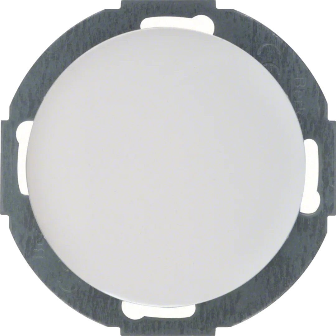10092079 - Blindverschluss mit Zentralstück Serie R.Classic polarweiß, glänzend