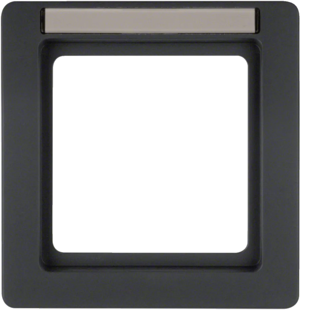 10116016 - Ram 1-fack, Plast, Q.1, Antracit, med märkfönster för P-touch 6 mm tejp