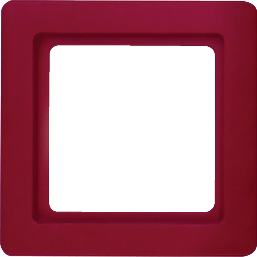 10116062 - Rahmen 1fach Q.1 rot, samt