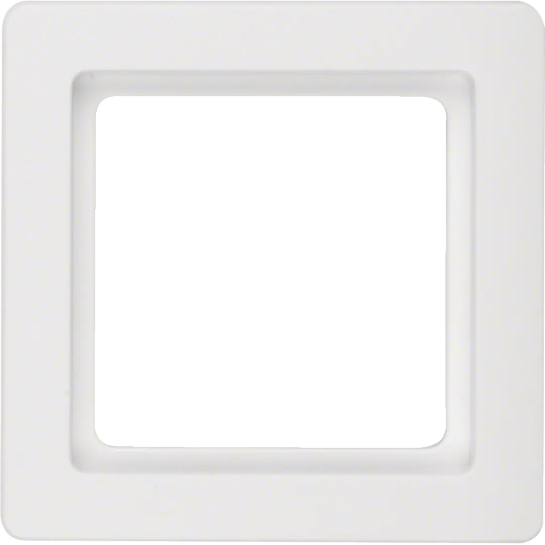 10116089 - Plaque de recouvrement 1 poste, Q.1, blanc polaire velours