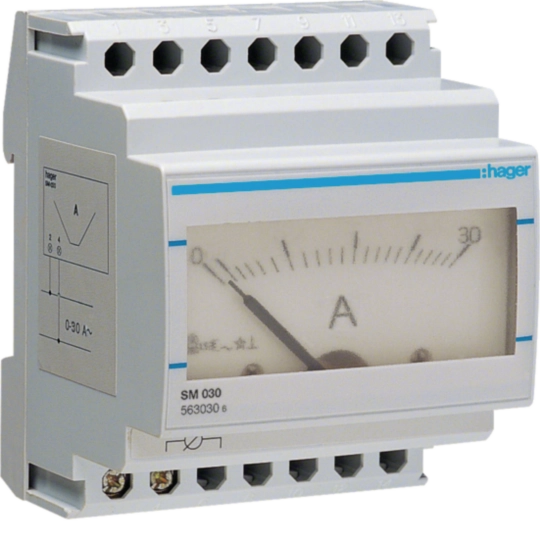 SM030 - Analoges Amperemeter Direktmessung 0-30 A