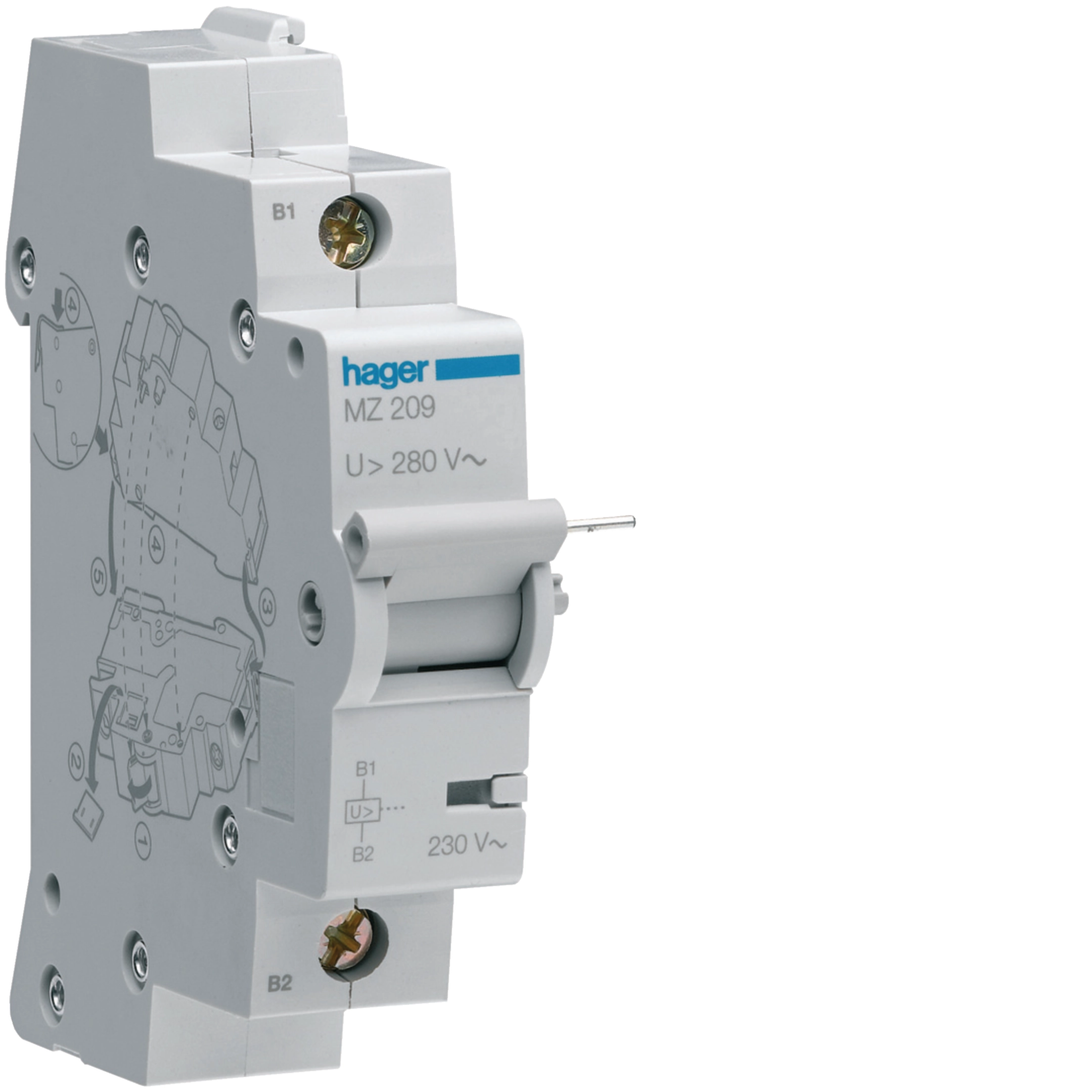 Over voltage release 230V AC • MZ209 | Hager