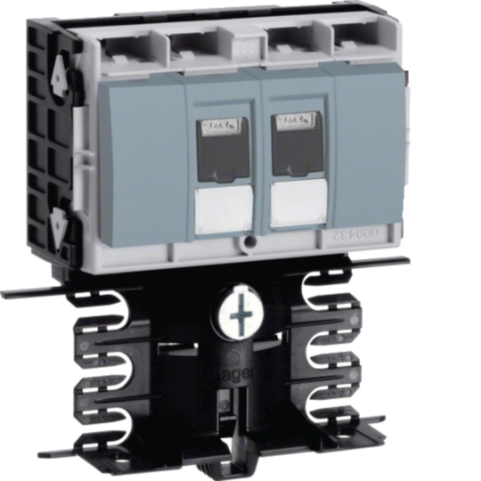 SL20080947D1 - Geräteträger-Technikteil Datenanschluss 2xCat.6A zu SL 20x80mm Dekor Aluminium