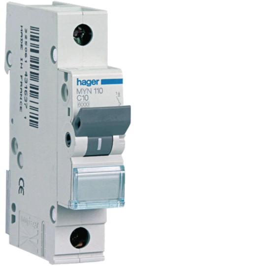 MYN110 - Interruttore Automatico 1P 4.5Ka C-10A 1M