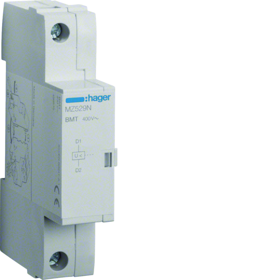 Feszültségcsökkenési kioldó motorvédő kapcsolóhoz 400V50Hz 400V60Hz MZ Hager