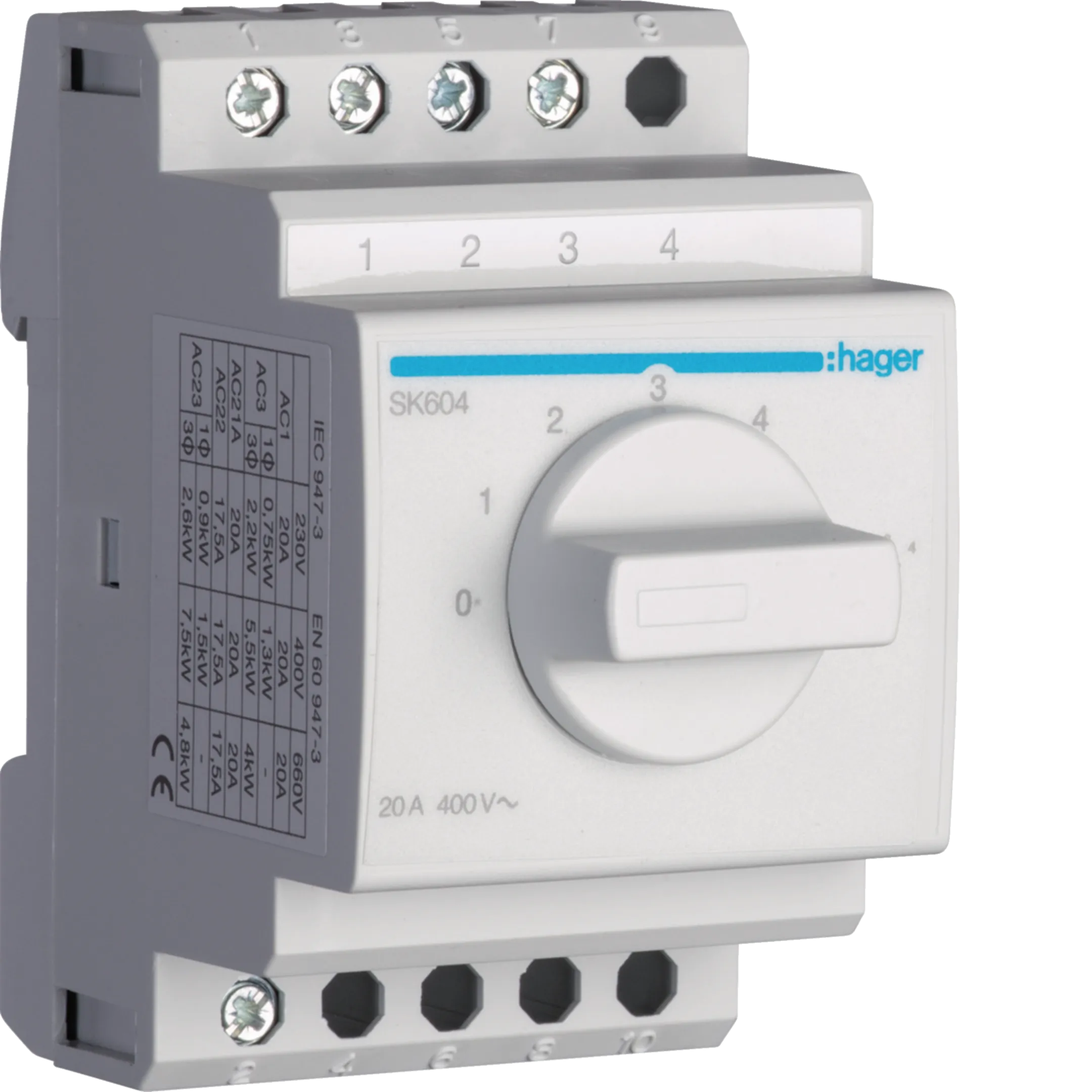 Voltmètre digital 0-500V • HAGER - SM501