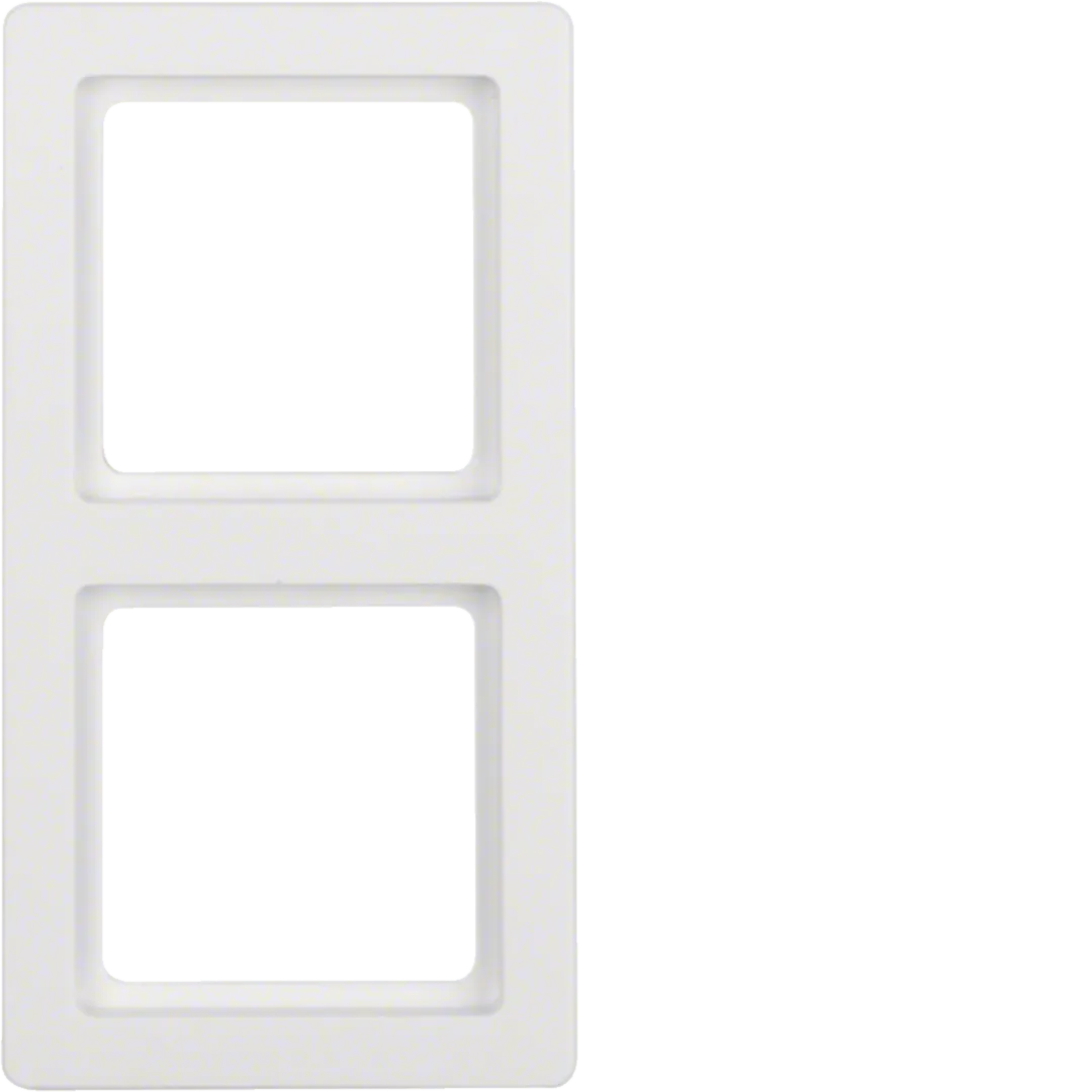 10126089 - Plaque de recouvrement 2 postes, Q.1, blanc polaire velours