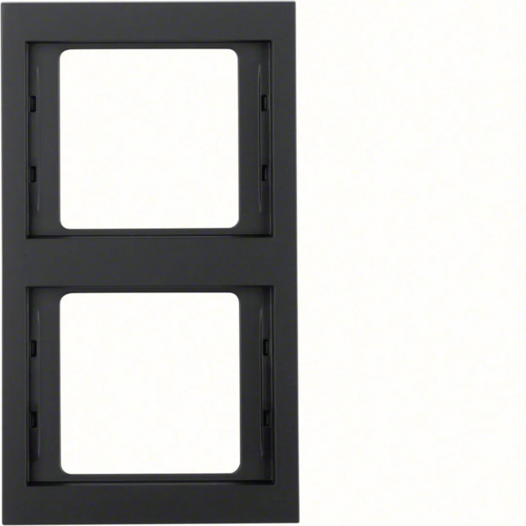 13237006 - Berker Rahmen 2-fach senkrecht, Serie K.1, anthrazit matt, lackiert